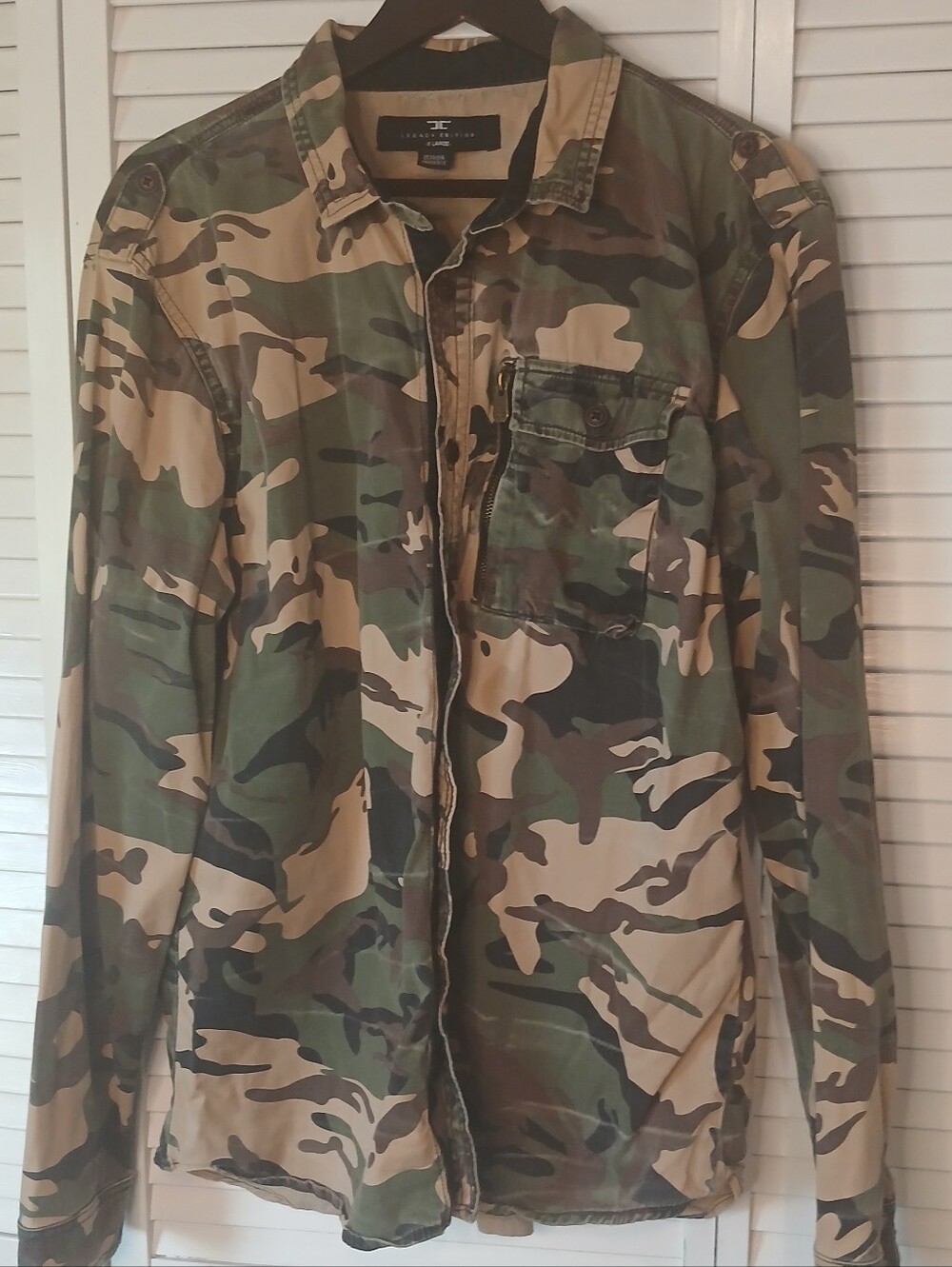 Jordan Craig Legacy Edition Men's Camouflage Military Field Shirt Jacket - XL